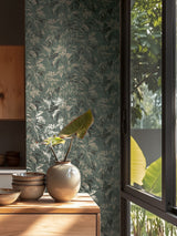 Next Galerie Wallcoverings Blue Horizon Tree Leaf Wallpaper Sample A4- Buy online at McGrocer