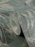 Galerie Blue Horizon Tree Leaf A4 wallpaper sample (British brand)