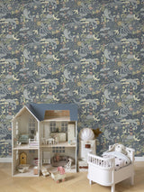 Next Galerie Wallcoverings Blue Resan Nautical A4 Wallpaper Sample- Buy online at McGrocer