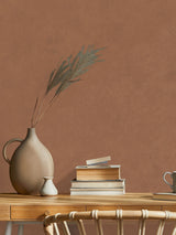 Next Galerie Orange Terra Plain Texture Clay Wallpaper 10.05M- Buy online at McGrocer
