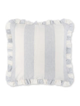 Next Sophie Allport Witham Blue Stripe Frill Edge Linen Cushion 45cm x 45cm- Buy online at McGrocer