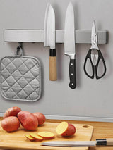 Next metaltex Silver Magnetic Bar with Hooks- Buy online at McGrocer