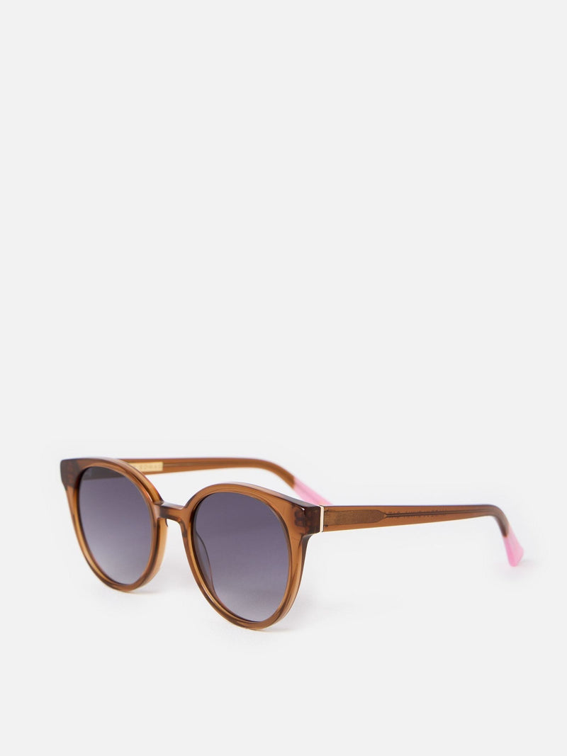 Oliver Bonas brown mocha preppy acetate sunglasses, UK version
