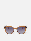 Oliver Bonas brown mocha preppy acetate sunglasses, UK version