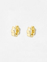 Next Oliver Bonas Gold Plated Senna Scalloped Flower Clicker Hoop Earrings- Buy online at McGrocer