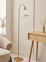 Next Gallery Home Aged Brass Ashton Floor Light- Buy online at McGrocer