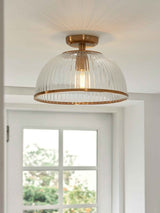 Next Gallery Home Vintage Brass Somerly Domed Ceiling Light- Buy online at McGrocer