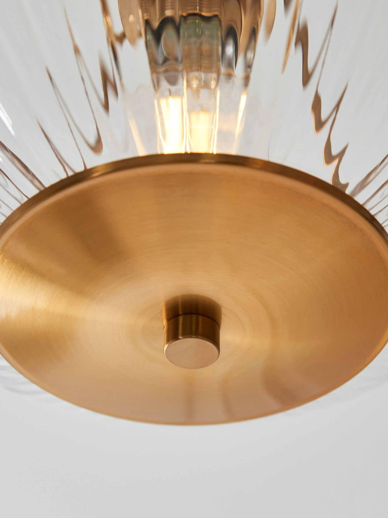 Gallery Home Vintage Brass Ceiling Light 35cm - British product