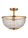 Gallery Home Vintage Brass Ceiling Light 35cm - British product
