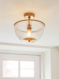 Gallery Home Vintage Brass Ceiling Light 35cm - British product