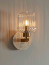 Next Gallery Home Beige Travine Ribbed Wall Light Marble- Buy online at McGrocer