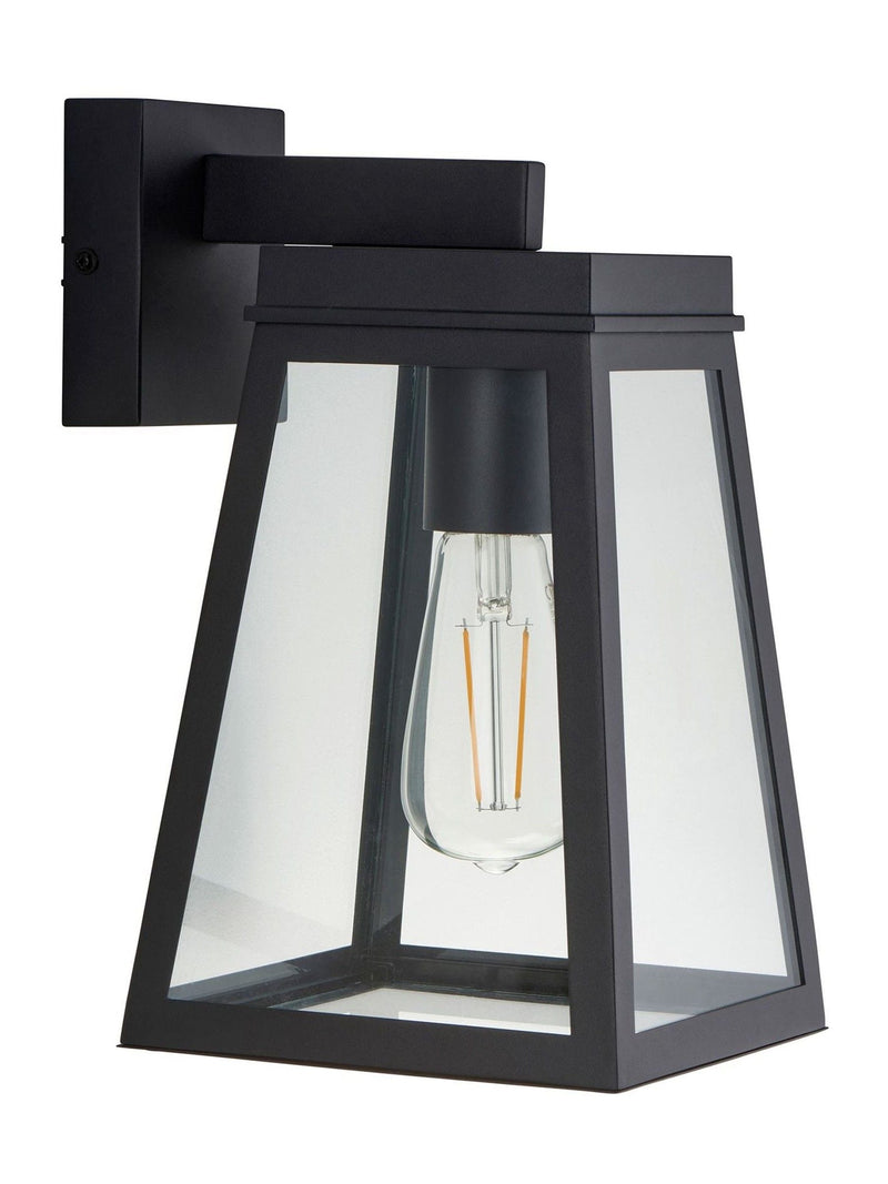 Gallery Home Textured Black Lynwood wall light, imported from the UK