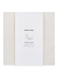Avery Row baby gift set with rattle and muslins, UK version