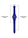 Tikkers kids navy silicone watch with water resistance - British product