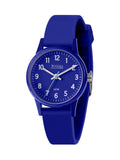 Tikkers kids navy silicone watch with water resistance - British product