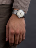 Rotary 1895 silver tone stainless steel bracelet watch - British product