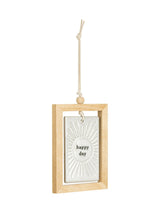 Next Widdop Stone Happy Day Hanging Plaque 3 x 4.5- Buy online at McGrocer