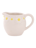 Widdop White ceramic daisy jug 9cm, imported from the UK