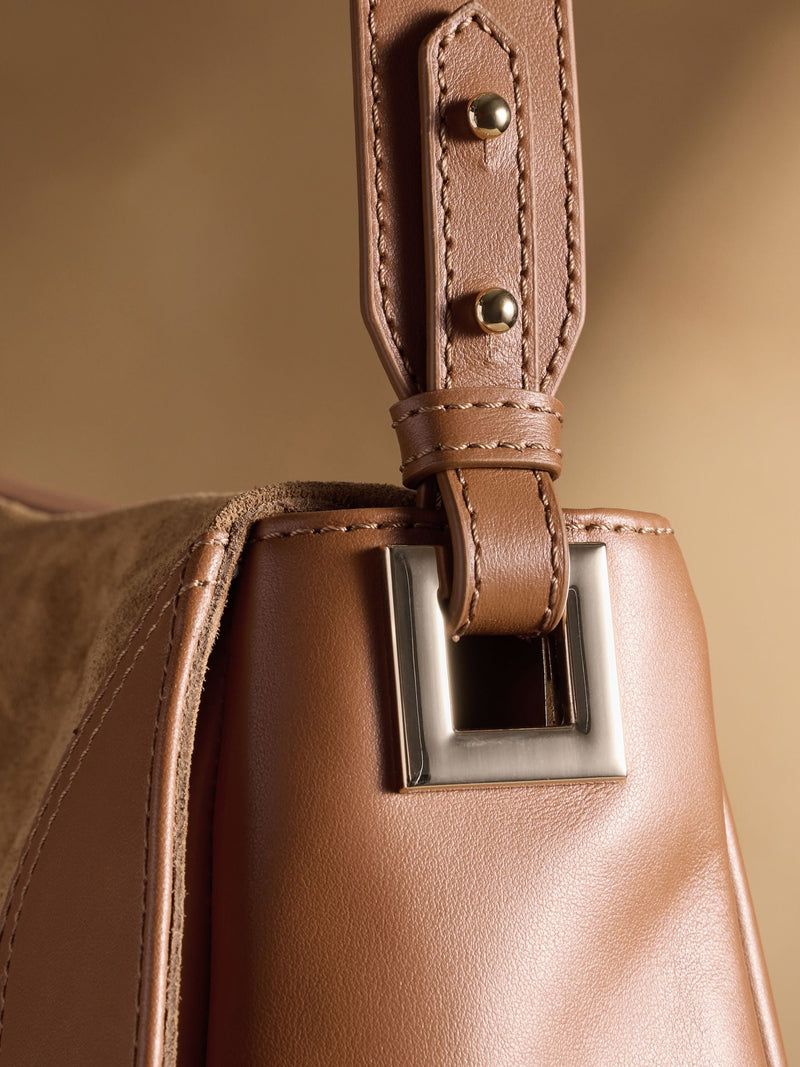 Russell & Bromley Brown Counter Shoulder Bag (British brand)