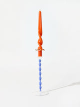 Next Oliver Bonas Blue Twisted Stem Tall Glass Candle Holder- Buy online at McGrocer