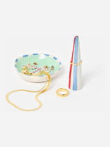 Next Oliver Bonas Multi Bow Conical Ring Holder and Trinket Dish Ceramic Jewellery Storage Set 9.5cm- Buy online at McGrocer