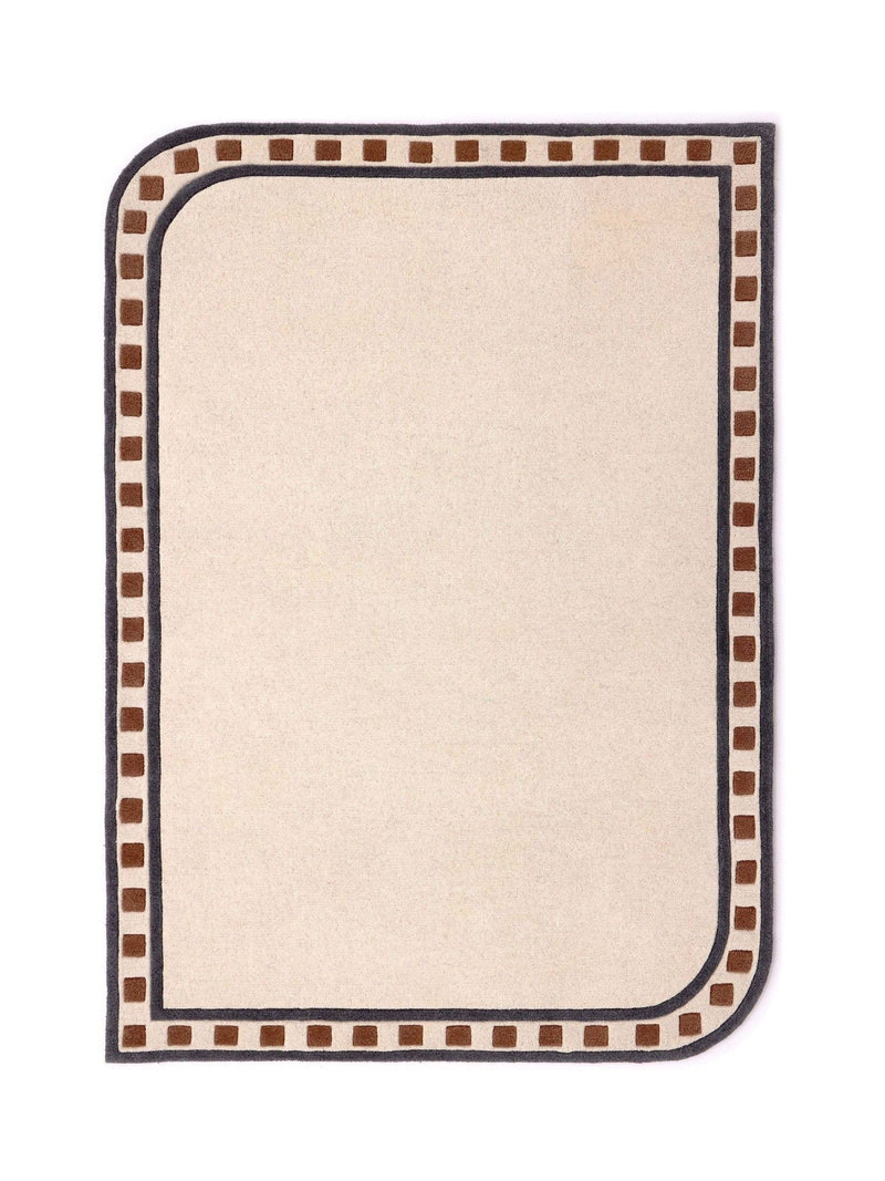 Origin Rugs cream borderline wool rug - British product
