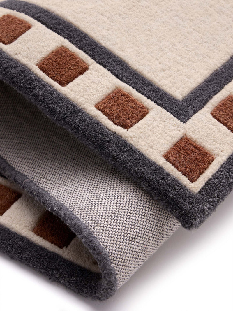 Origin Rugs cream borderline wool rug - British product
