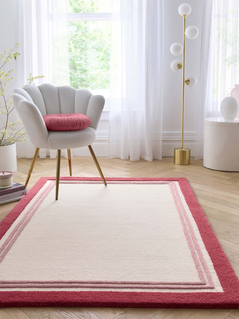 Origin Rugs Raspberry Piper wool rug, imported from the UK