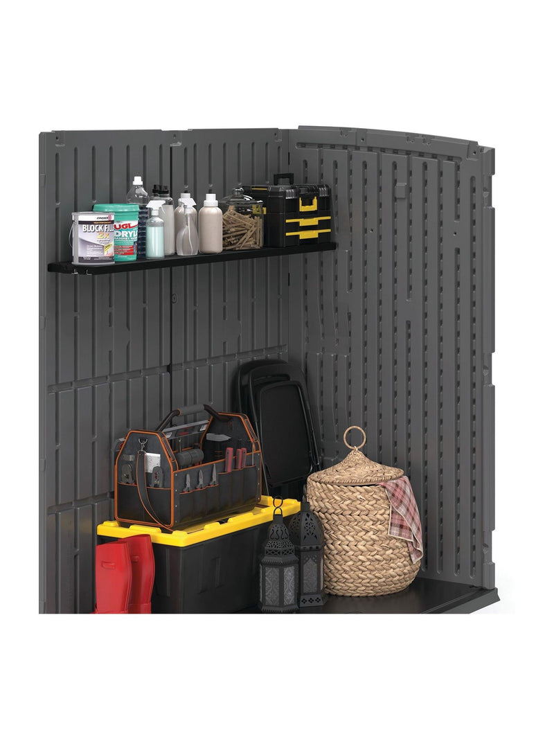 Suncast black shelf kit for Hamilton XL storage cabinet, imported from the UK