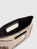 River Island Gold Terry De Havilland Swirl Clutch Bag (British brand)