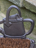 Dibor cast iron boot brush with watering can design - British product
