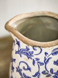 Dibor Blue Botanical pitcher jug, UK version