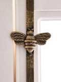 Dibor Gold Wreath Hanger door hook with bee ornament, UK version