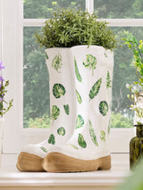 Next Dibor White Welly Boot Planter- Buy online at McGrocer