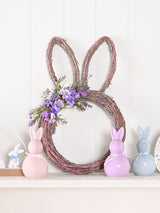 Next Widdop Brown Purple Bunny Ears Easter Wreath 27cm- Buy online at McGrocer