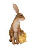Widdop Brown figurine rabbit chicks robin (British brand)