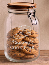 Next Personalised Glass Cookie Jar with Wood Lid 11.5x19cm- Buy online at McGrocer
