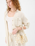 Accessorize natural mother of pearl beaded bag, UK version
