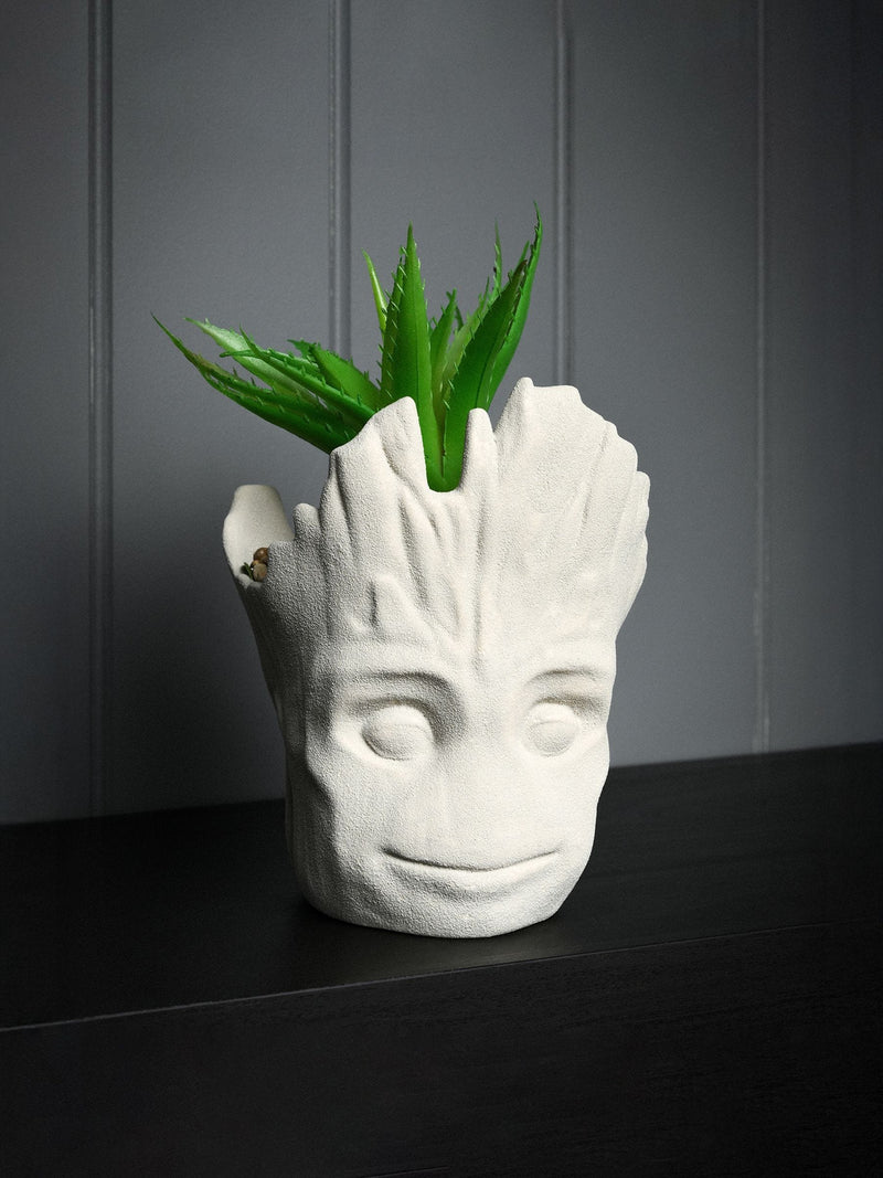 Marvel Groot planter with faux plant stone-effect finish, UK version
