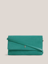 Next Hobbs Ashley Suede Clutch in Meadow Green- Buy online at McGrocer