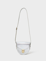 Next Crew Clothing Silver Mini Leather Crossbody Satchel Bag- Buy online at McGrocer