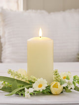 Next Lights4fun Green Yellow Spring Wreath for Single Candle- Buy online at McGrocer
