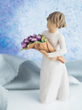 Willow Tree Surprise figurine with tulips - British product