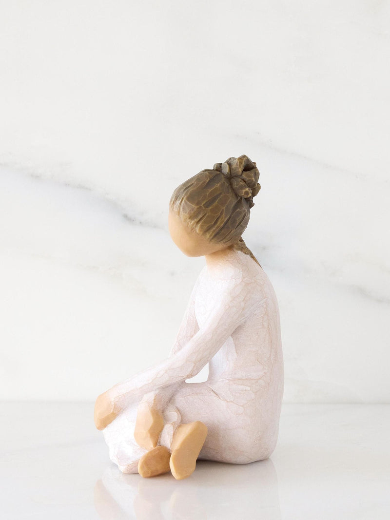 Willow Tree Serenity figurine off white stoneware 10cm, imported from the UK