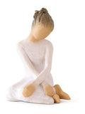 Willow Tree Serenity figurine off white stoneware 10cm, imported from the UK