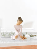 Willow Tree Serenity figurine off white stoneware 10cm, imported from the UK