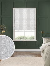Next William Morris At Home Blackthorn Woven Stripe Cobble Made to Measure Roman Blind- Buy online at McGrocer