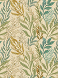 Hoopla Walls Verdant Leaves wallpaper sample A4, imported from the UK