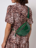 Scamp & Dude green embossed croc bum bag, imported from the UK