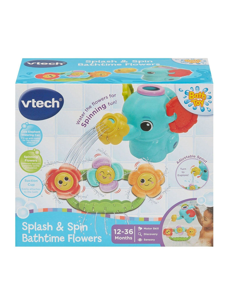 V-Tech Splash & Spin Bathtime Flowers toy, imported from the UK